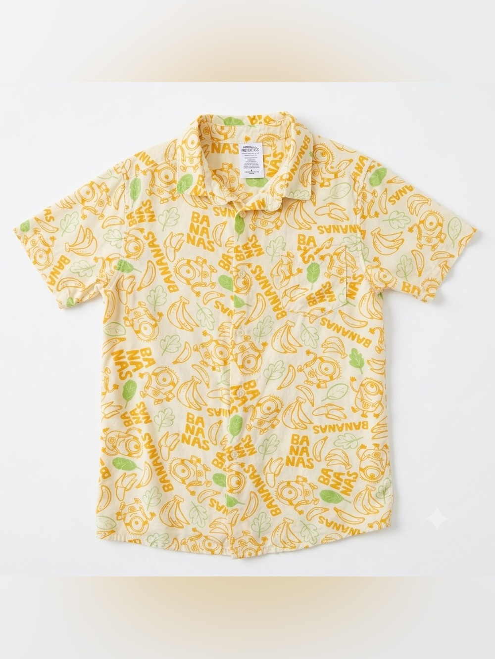 Minions Banana Print Hawaiian Shirt